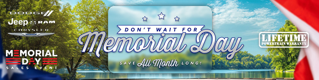 Don't wait for Memorial Day