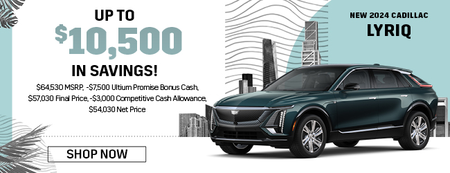 special offer on New Cadillac Lyriq