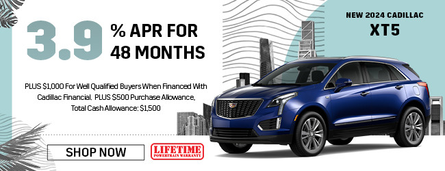 Cadillac XT5 special offer