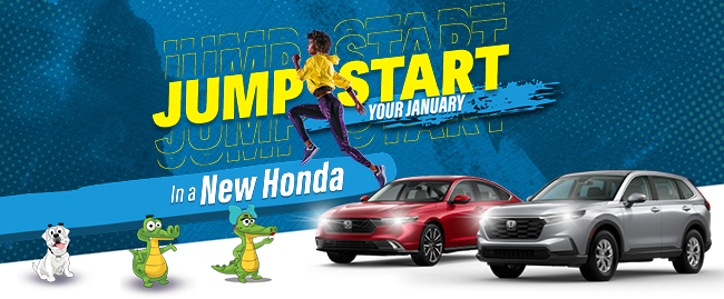 Jump start your January in a New Honda at Honda of Gainesville