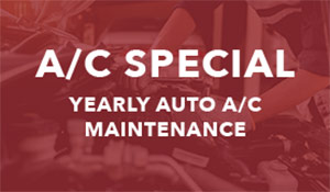 AC special - yearly auto AC maintenance