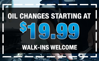 Oil Change starting at $19.99 - walk-ins welcome