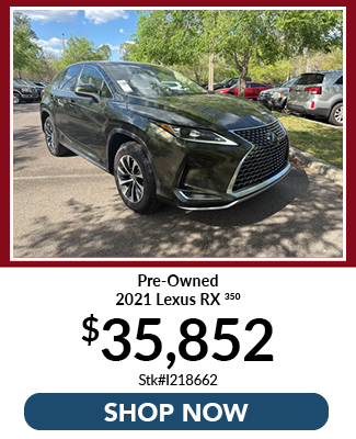 used 2021 lexus rx-350 offer