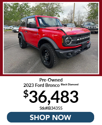 used 2023 ford bronco black diamond 4wd offer