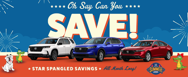 Memorial Day Salute - Save all month at Honda of Gainesville