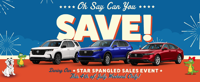 Memorial Day Salute - Save all month at Honda of Gainesville