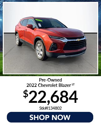 used 2022 chevrolet blazer