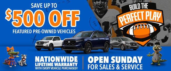 Build the perfect play at Honda of Gainesville!
