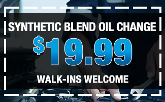Synthetic blend Oil Change - walk-ins welcome