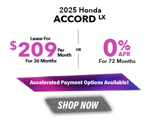 2025 Honda Accord LX offer