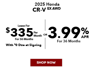 2025 Honda CR-V EX AWD offer