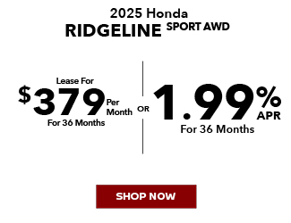 2025 Ridgeline Sport AWD offer