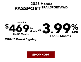 2025 Honda Passport Trailsport AWD offer