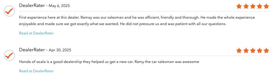 customer reviews