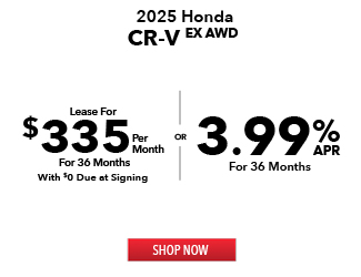2025 Honda CR-V EX AWD offer