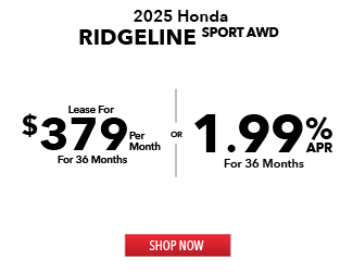 2025 Ridgeline Sport AWD offer