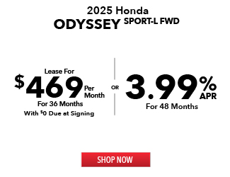 2025 Honda Odyssey Sport-L FWD Offer
