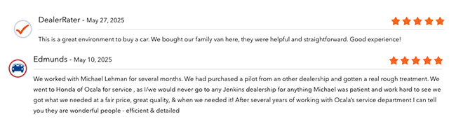 customer reviews