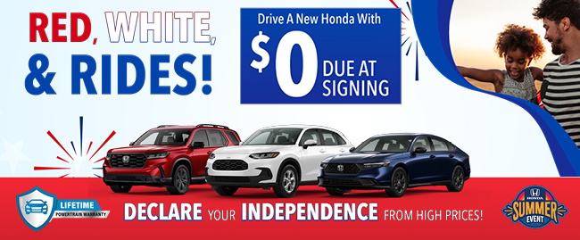 Red white and rides - Declear you independence from high prices
