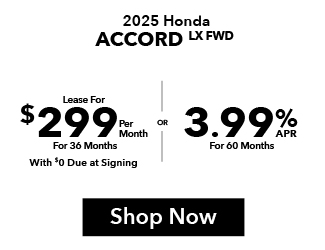 2025 Honda Accord LX FWD offer