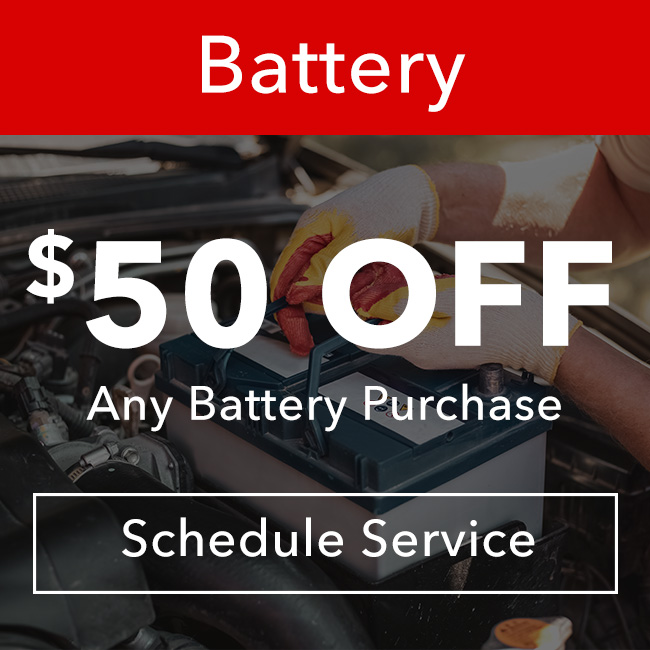 $50 off any battery Purchase offer
