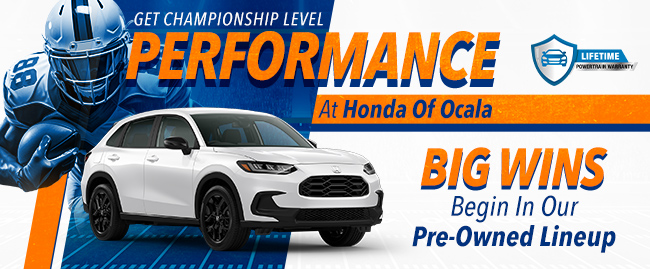 Get championship level performance at Honda of Ocala