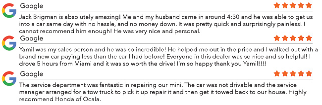 customer reviews