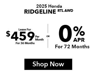2025 Honda Ridgeline Offer