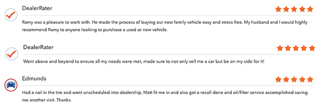 customer reviews