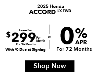 2025 Honda Accord offer