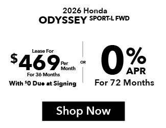 2025 Honda odyssey offer