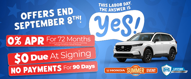 Hot Summer Savings - Honda Summer Event