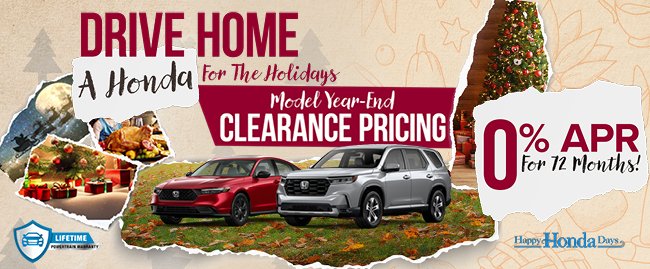 Drive home a Honda for the Holidays at Honda of Ocala