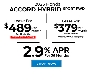 2025 Honda Accord Hybrid Sport FWD offer