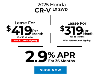 2025 Honda CR-V LX 2WD offer