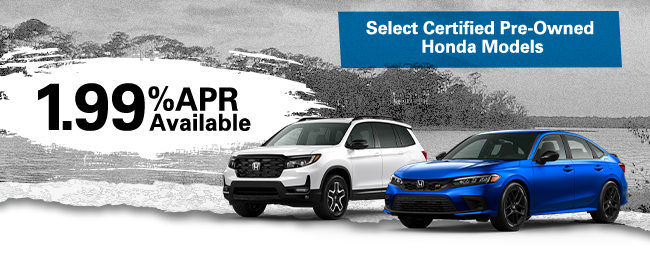 APR special on Select Certified Pre-Owned Honda Models