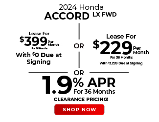 Honda Accord offer