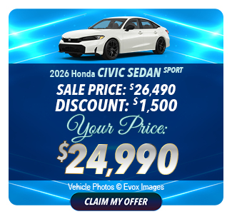 New Honda Civic Sedan offer
