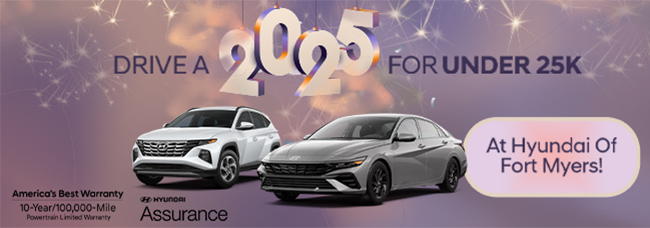 Drive a 2025 for under 25k at Hyundai of Fort Myers