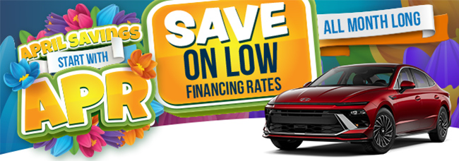 April Savings Start With APR - Save On Low Financing Rates All Month Long