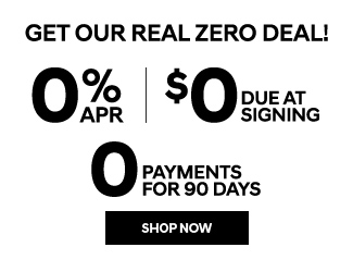 Zero 0 due at signing offer