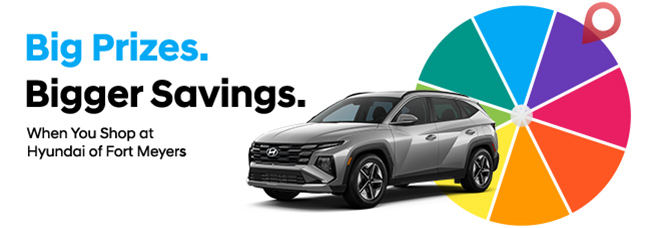 Big prizes bigger savings when you shop at hyundai of Fort Myers