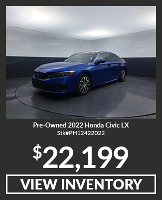 Pre-Owned 2022 Honda Civic LX