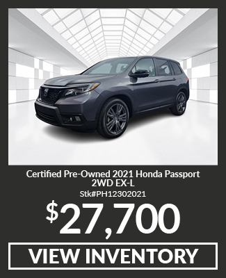 Certified Pre-Owned 2021 Honda Passport 2WD EX-L