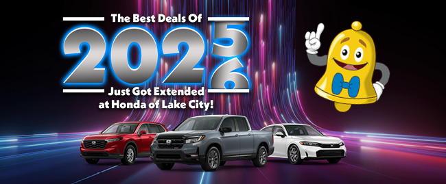 Honda of Lake City - Specials extended all month long