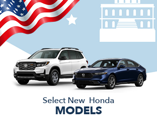 offer on select new Honda