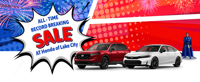 All-time record breaking sale at Honda of Lake City