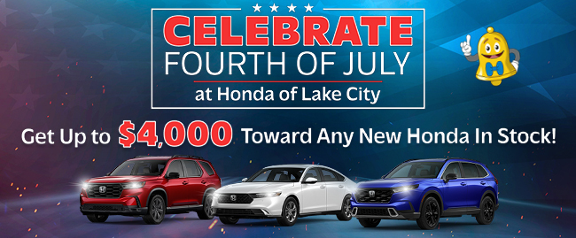 Celebrate Fourth of July at Honda of Lake City.