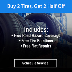Buy 2 tires get 2 half off