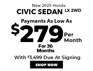 New 2025 Honda Civic Sedan